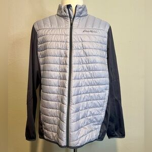 Eddie Bauer Jacket Mens 2XL Primaloft Emberlite Hybrid Full Zip Puffer Quilted